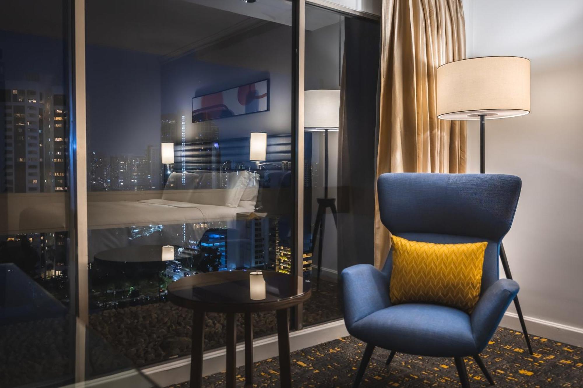voco Orchard Singapur Exterior foto A room at the hotel