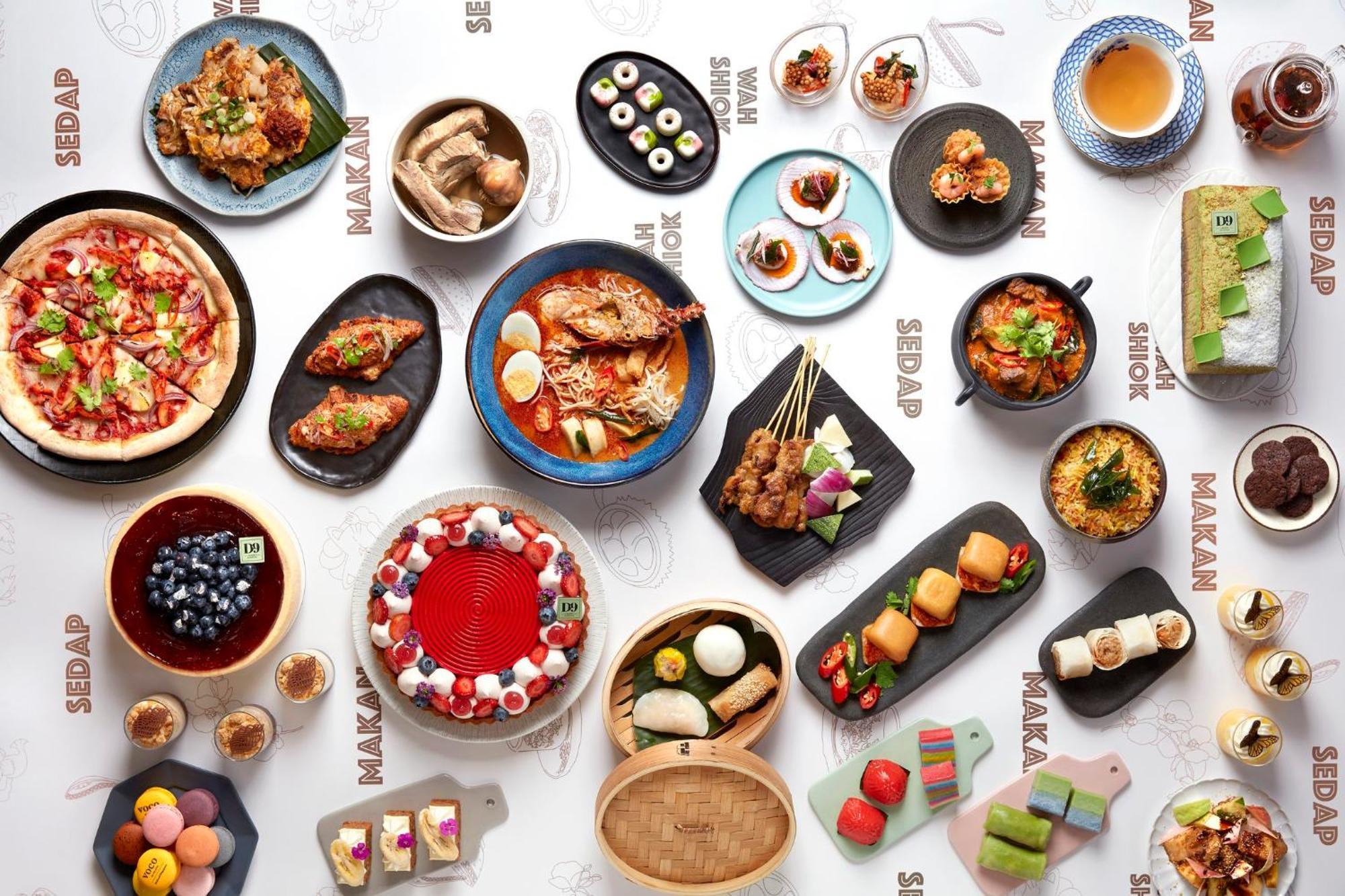 voco Orchard Singapur Exterior foto A selection of food